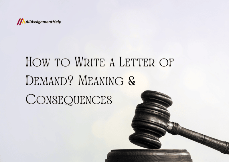 How to write a letter of demand? Meaning & consequences