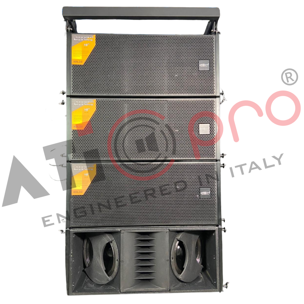Dual 10 Inch 2 Way Line Array Cabinet Model ATiPro HDL20 - Line Array Cabinet