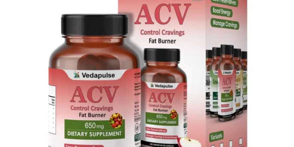 ACV Craving Control + Fat Burner | 90 Capsules | Vedapulse