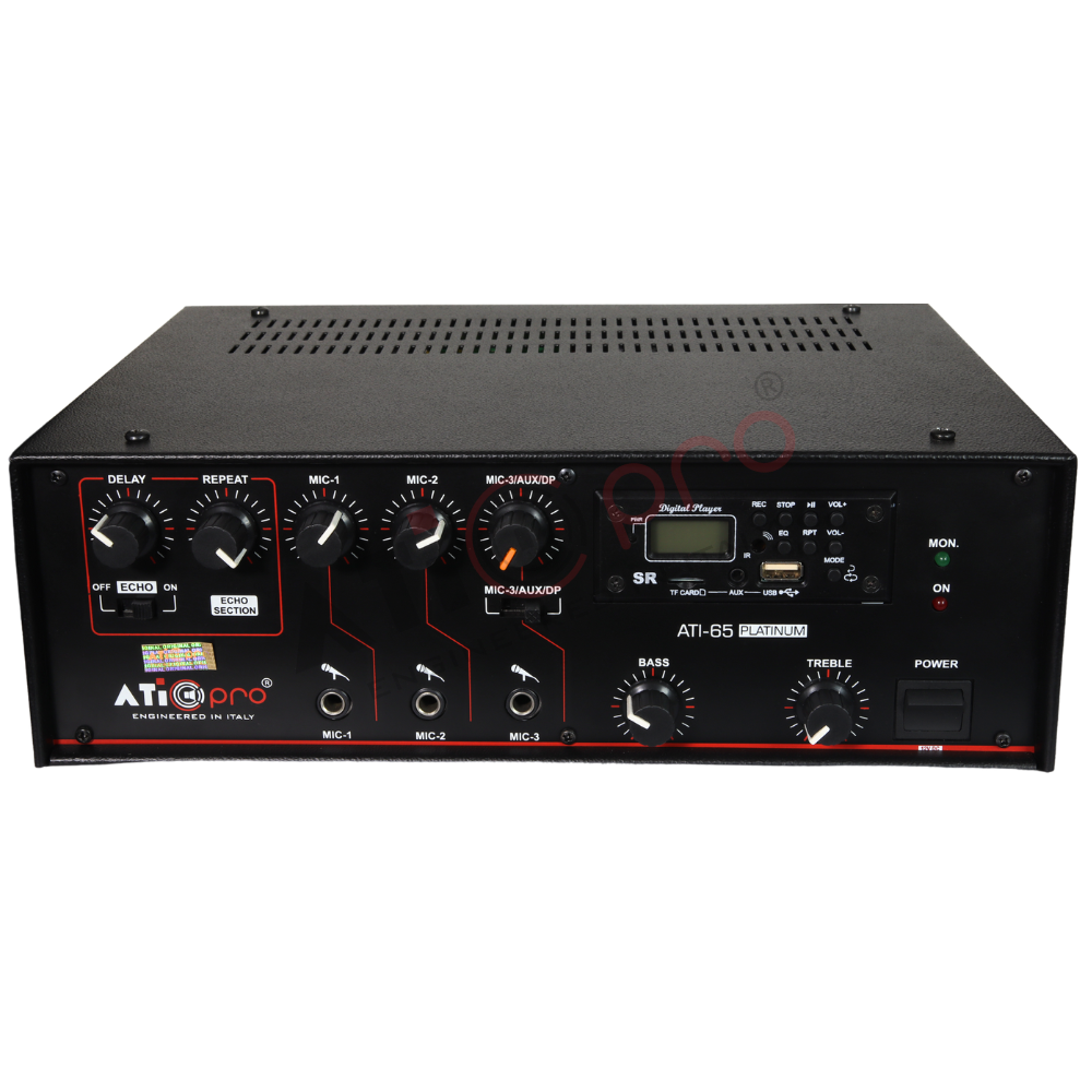 PA Amplifier 65 Watt With Echo Effect Model ATI-65 - Pa Amplifier India