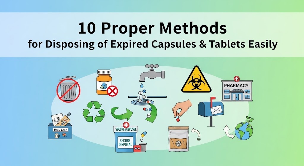 10 Proper Methods for Disposing of Expired Capsules & Tablets Easily