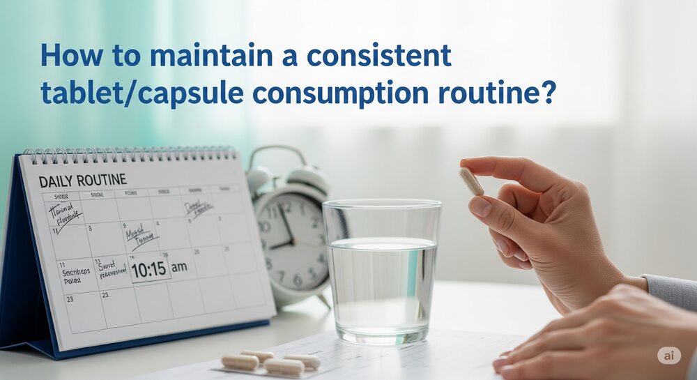 How to maintain a consistent tablet/capsule consumption routine? - InsideTechie