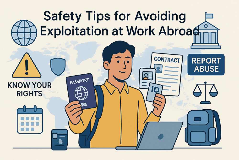 What are some safety tips for avoiding exploitation at work abroad? - InsideTechie