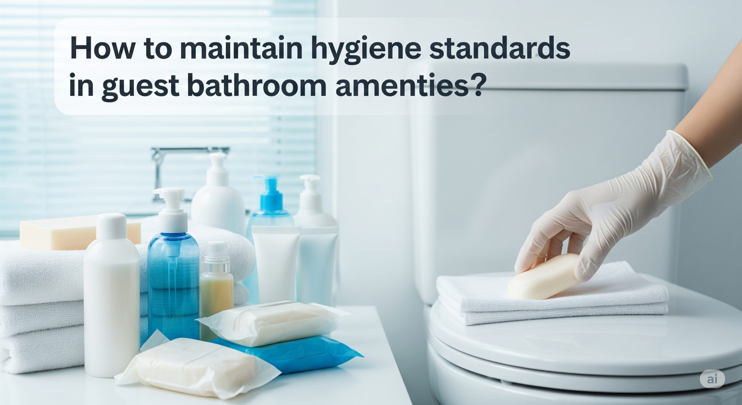 How to maintain hygiene standards in guest bathroom amenities? - InsideTechie