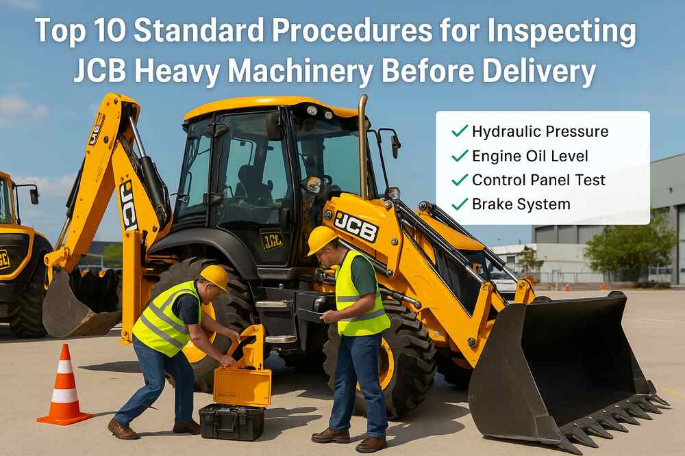 Top 10 Standard Procedures for Inspecting JCB Heavy Machinery Before Delivery