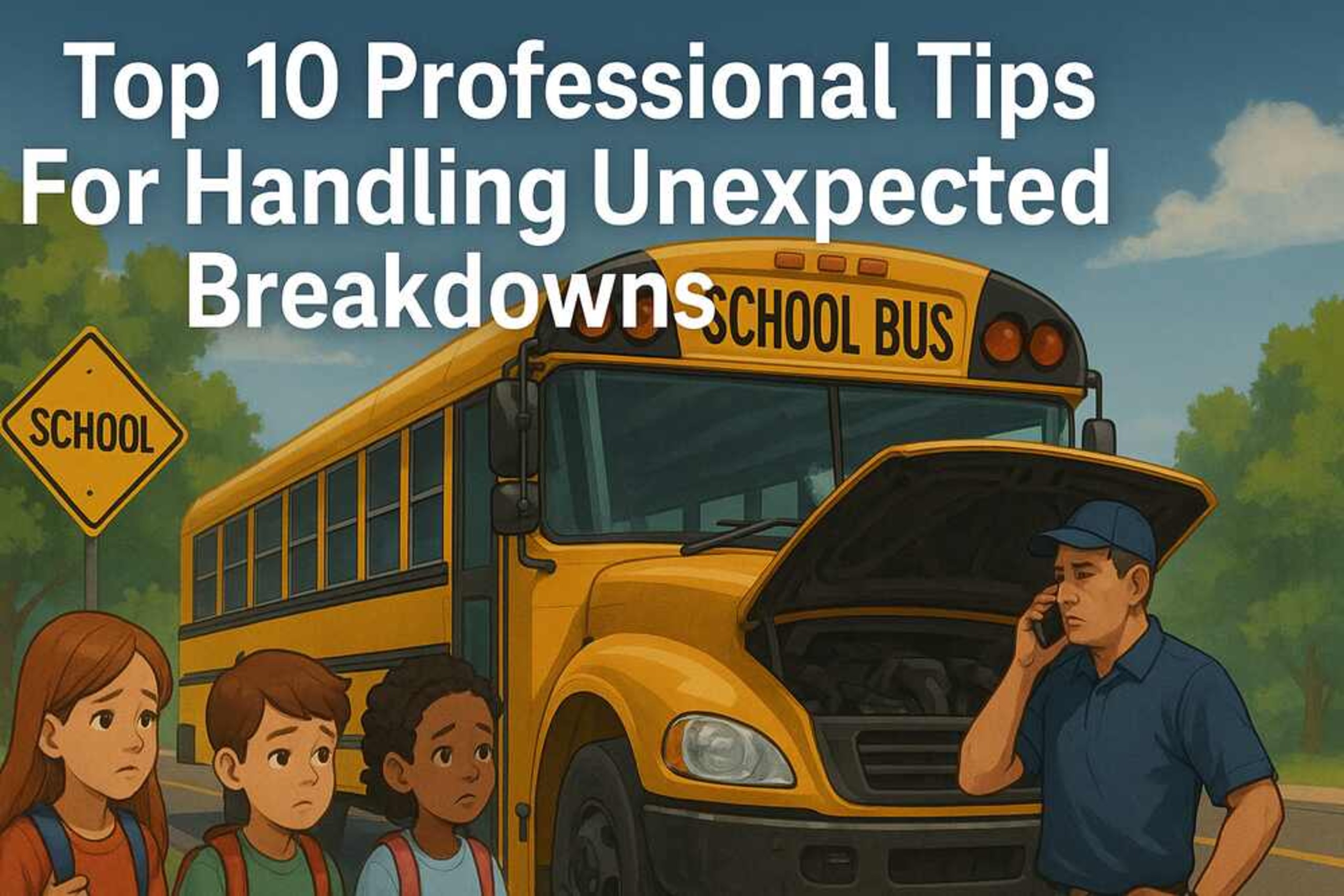 Top 10 Professional Tips For Handling Unexpected Breakdowns of School Buses - Genius Vision
