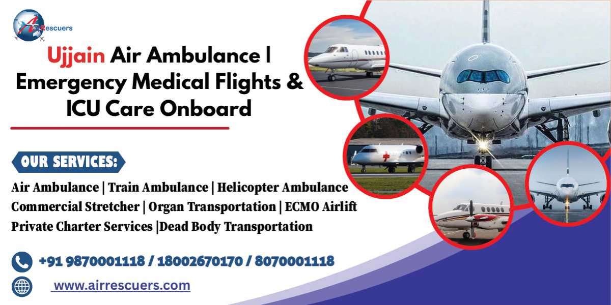 Ujjain Air Ambulance | Emergency Medical Flights & ICU Care Onboard